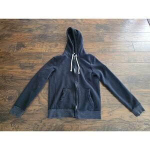Abercrombie & Fitch Muscle Hoodie Men Small Sweatshirt Blue Full Zip Y2K *read*